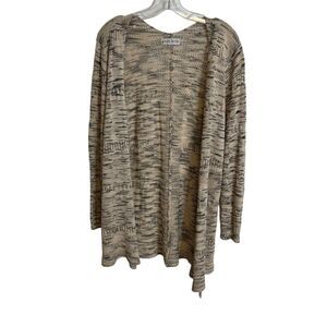 Knox Rose Womens Cardigan Sweater Size Large Open Front Space Dye Bohemian Boho